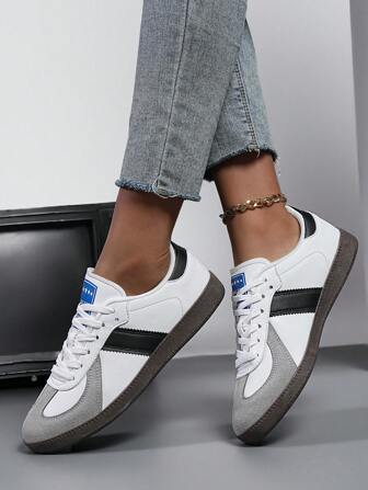 Retro German Style Sneakers For Women, New Designs, Versatile, Comfortable Soft Sole, Casual Couple Sports Shoes, White Shoes