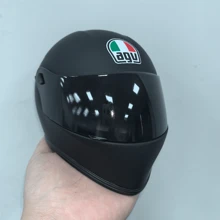 Motorcycle Stylish Mini Sturdy Simulation Helmet Motorcycle Travel Rear Seat Decoration Small Helmet Model (The Sun Visor Is A Plastic Product That Is Visible, The Sun Visor Screw Style Is Random, And There May Be Minor Scratches On The Surface, Which Is A Normal Phenomenon And Does Not Affect The Appearance And Use)
