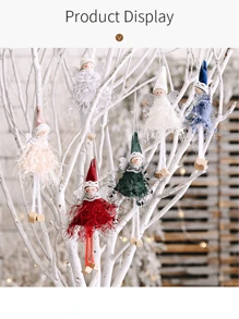 1 peça de decoração natalina: pingente de perna de menina, criativo e original, com pingente de anjinho, pingente de boneca, pingente de renda de anjo, pingente para janela ou árvore de Natal. Decoração natalina para casa, decoração de quarto, decoração de inverno, decoração de Natal, presentes de Natal para casa.