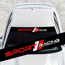 1 Miếng Dán Kính Chắn Gió Phía Trước Xe Hơi Phản Quang Bắt Mắt, Dành Cho Xe Toyota Cho Yaris Cho Camry Cho Tacoma Cho RAV4 Cho Tràng Hoa Nhãn Dán Thời Trang Bền bỉ, Chống Chịu Thời Tiết - màu đen - Xem 6