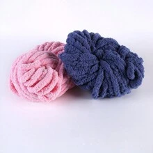 柔软仿猫尾巴粗纱，每捆约 25 米/250 克，手工钩编/针织，适用于婴儿/儿童/成人服装、帽子、鞋子、围巾、毛毯、靠垫、玩偶、装饰品