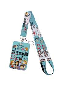 Medical Themed Doctor/Nurse ID Card Lanyard, Bus Card, Work Badge, Student ID Holder Set - Multicolor - View 3