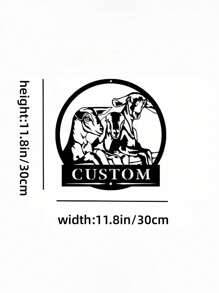 Una pieza de arte de pared de metal estilo art déco personalizable con diseño de chivo, oso, ratón y queso, decoración de pared de tema animal, multiusos, ideal para amantes de las mascotas, adecuado para todas las vacaciones, acabado pintado resistente a altas temperaturas, sin necesidad de electricidad