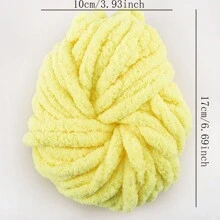 柔软仿猫尾巴粗纱，每捆约 25 米/250 克，手工钩编/针织，适用于婴儿/儿童/成人服装、帽子、鞋子、围巾、毛毯、靠垫、玩偶、装饰品