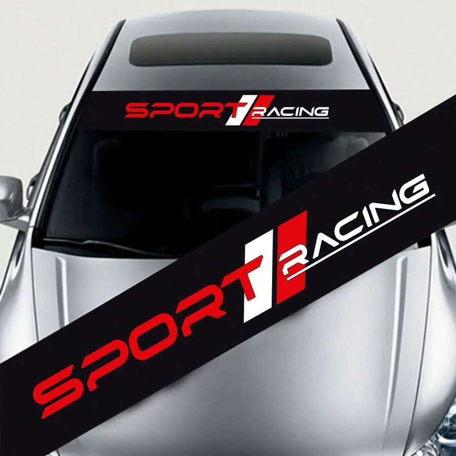 1 Miếng Dán Kính Chắn Gió Phía Trước Xe Hơi Phản Quang Bắt Mắt, Dành Cho Xe Toyota Cho Yaris Cho Camry Cho Tacoma Cho RAV4 Cho Tràng Hoa Nhãn Dán Thời Trang Bền bỉ, Chống Chịu Thời Tiết - màu đen - Xem 1