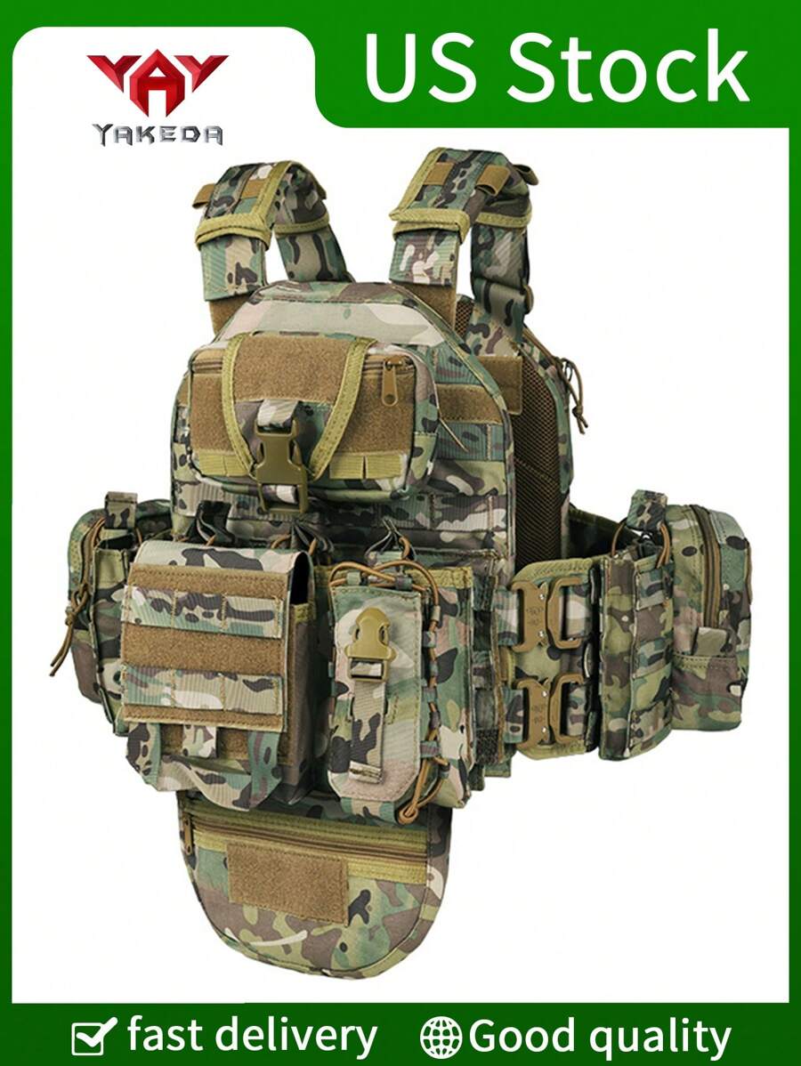YAKEDA 热门户外快拆战术背心，户外装备 - 彩色 - 查看 1