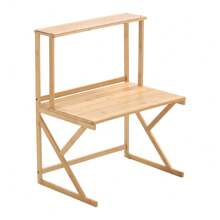 LIVINGANDHOME Living And Home 1/2 Tier Wooden Free Standing Storage Shelf Organizer,Kitchen Bakers Rack,Microwave Stand, Kitchen Storage Rack Shelf Holder For Spices, Pots, And Pans,Kitchen Supplies Tableware Storage Shelf - 木質色 - 查看 7
