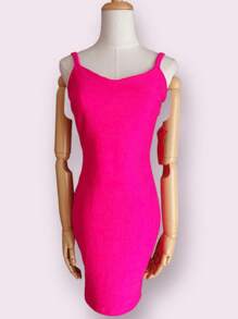Vestido estilo bandage - Rosa Fucsia - Ver 1