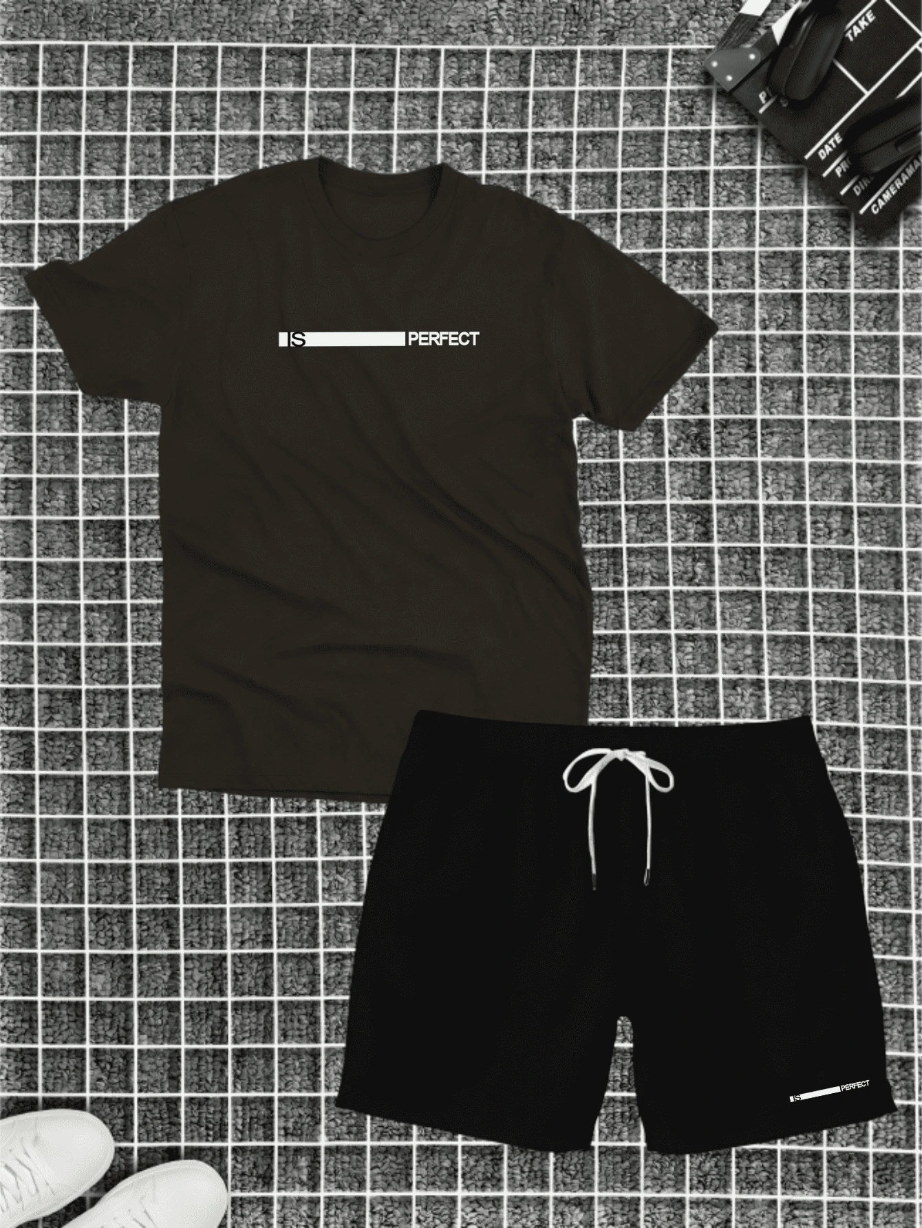 Cotton T-Shirt + Short Tectel Is Perfect Summer Combo Kit - 鏽棕色 - 查看 1