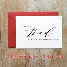 Thiệp mừng ngày cưới của bố, ... - trắng - Xem 13