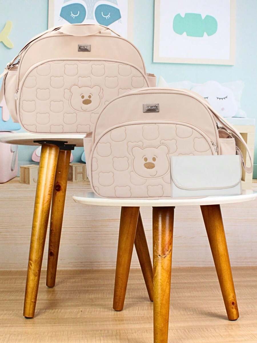 Maternity Bag Kit With Changing Pad Baby Boy Girl Unisex 3 Pieces - 米色 - 查看 1