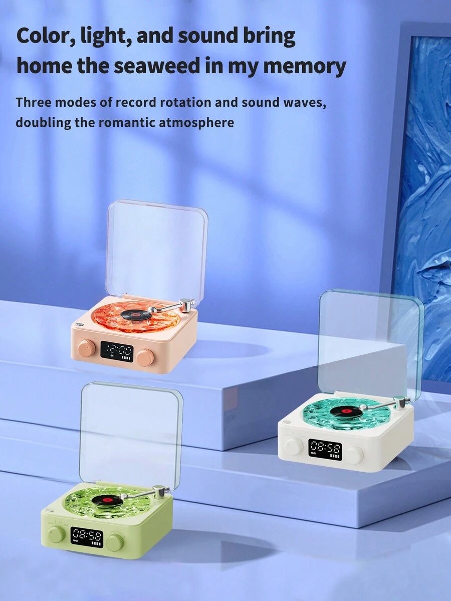 白噪音扬声器投影仪情绪灯、无线音响系统女士礼物