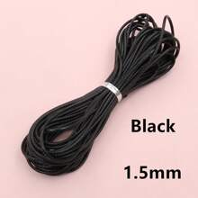 10 metros de cordón encerado de 1/1,5 mm de grosor, hilo, cuerda, correa para hacer manualidades, pulseras, collares y suministros de joyería DIY - cordón encerado - Ver 9