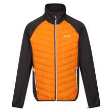 Regatta Mens Sacramento IX 2 In 1 Waterproof Jacket (Ash/Orange Pepper) - Dark Grey - View 4
