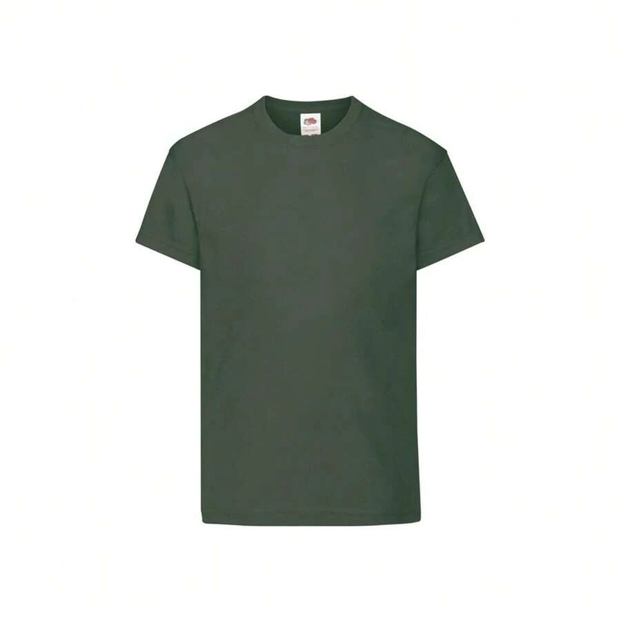 Fruit of the Loom Childrens/Kids Original T-Shirt (Bottle Green) - Dark Green - View 1