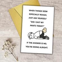 1pc Funny Birthday Cards, Greeting Cards For Humorous Loyal Friends, Birthday Cards For Friends, Humorous And Funny Greeting Cards For Her And Him - Multicolor - View 12