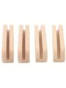 Massive Holz Grillpfannen Griff, Holz Antischlupf Pfannengriff mit Isolierung für Outdoor Camping Grillen