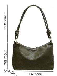 Nuevo bolso cuadrado de moda con estilo Spice Girl, de unicolor, de tela de PU impermeable con patrón tejido, correa de hombro con hebilla, adecuado para viajes, compras y ir al trabajo.