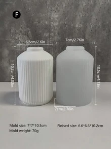 Khuôn bình hoa sáng tạo tự làm, bình hoa Graffiti tự làm, khuôn nhựa cắm hoa ngược bằng nước thạch cao, chất liệu silicon, có thể làm nhiều lần để tháo rời và vệ sinh - trắng - Xem 21