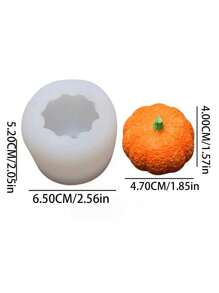 Khuôn silicon làm đế nến hình quả bí ngô, khuôn silicon hình lá phong, khuôn silicon hình quả bí ngô 3D để đúc nhựa Epoxy làm quà tặng nghệ thuật tự làm cho ngày lễ Tạ ơn trang trí nhà cửa - trắng - Xem 9