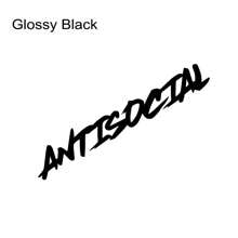 80x13cm 汽车挡风玻璃贴纸 反社会创意造型摩托车车窗乙烯基装饰贴花汽车改装配件通用适用于奥迪宝马丰田斯巴鲁雷克萨斯雪佛兰 GMC