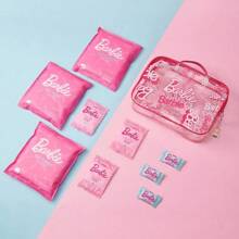 Miniso Barbie Sunlight Shine Series Travel Set, Glamorous Barbie-Themed Design, Durable And Light-Weight Material, Perfect For Traveling, Weekend Getaways And Barbie Fans (1PC)