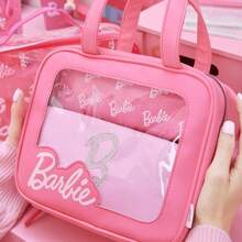 Miniso Barbie Sunlight Shine Series Travel Set, Glamorous Barbie-Themed Design, Durable And Light-Weight Material, Perfect For Traveling, Weekend Getaways And Barbie Fans (1PC)