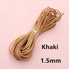 10 metros de cordón encerado de 1/1,5 mm de grosor, hilo, cuerda, correa para hacer manualidades, pulseras, collares y suministros de joyería DIY - cordón encerado - Ver 31