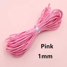 10 metros de cordón encerado de 1/1,5 mm de grosor, hilo, cuerda, correa para hacer manualidades, pulseras, collares y suministros de joyería DIY - cordón encerado - Ver 17