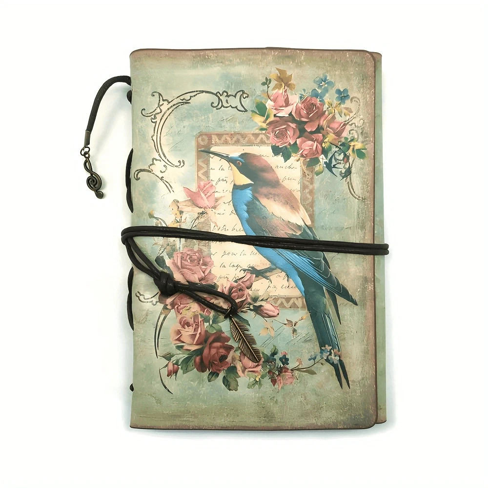 Vintage Refillable Diary Notebook, High-Quality Leather Travel Journal, Sketchbook, Classic Diary With Blank Pages And Zipper Pocket - Multicolor - View 1