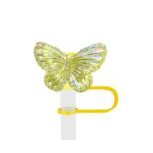 Phích cắm ống hút hình bướm 1 mảnh, thích hợp cho đường kính ống hút 10cm, phích cắm ống hút cốc xe hơi 40oz, nắp ống hút, tấm che bụi, có thể tái sử dụng, chất liệu acrylic - Nhiều màu - Xem 16