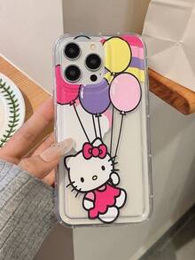 Balloon Transparent Phone Case With Ring Holder - Multicolor - View 4