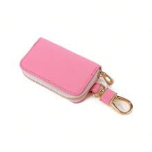 1pc Key Bag Women's Portable Cute Multifunctional Mini Car Key Bag Men's Zipper Home Car Key Chain,Elegant Mini Keychain Wallet - Portable Leather Jewelry & Accessory Case,Key Bag Women's Portable Cute Multifunctional Mini Car Key Bag Men's Zipper Home Car Key Chain
