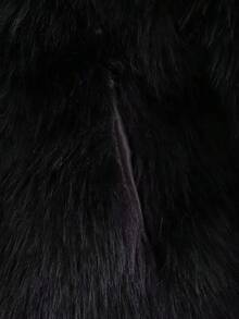 大後襟領外套 - 黑色 - 查看 7