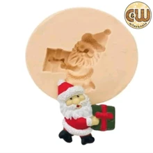 Khuôn silicon Ông già Noel kèm quà tặng - Trang trí, Bánh kẹo và Thủ công - - Tiệc - trắng - Xem 1