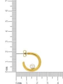 Women's Italian Varnish Semi-Jewelry Earring - 金色 - 查看 4