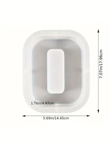 7inch Large Letter Mold For Resin, 26 Capital Letter Alphabet Epoxy Molds, A-Z Thick Resin Letter Molds For Making Letters, DIY Crystal Silicone Mold, 3D DIY Crystal Word Sign Mold For Party Home Decor - White - View 24