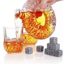 Conjunto de whisky conjunto de hielo con dos tazas - Marrón - Ver 6
