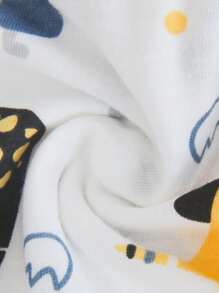 男婴短袖连体衣 恐龙公园设计