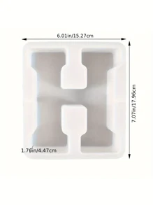 7inch Large Letter Mold For Resin, 26 Capital Letter Alphabet Epoxy Molds, A-Z Thick Resin Letter Molds For Making Letters, DIY Crystal Silicone Mold, 3D DIY Crystal Word Sign Mold For Party Home Decor - White - View 8