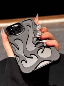 New Skin-Friendly Hollow Design Flame Pattern Anti-Drop TPU Phone Case Compatible With IPhone 15 Pro Max/16 Pro Max/16 Pro/14 Pro Max/14 Pro/13 Pro Max, Galaxy S22/S22 Ultra/S23/S23 Ultra/S24/S24 Ultra, A13/A14/A15/A53/A54/A04s/A06/A55, S25/S25 Ultra, IPhone 17/17 Pro/17 Pro Max/17 Air