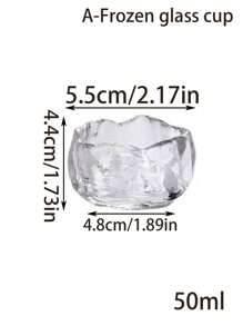 1 pièce/5 pièces Assiette en verre dépoli style INS Plat à collation à la maison, Plat à sauce, dessert, pâtisserie, Plateau de table de nuit, Rangement pour bijoux pour boucles d'oreilles, colliers et bagues Cadeau de Noël, Fournitures scolaires