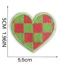 8pcs Colorful Positive Energy Iron-On Patches, Sewing On Embroidery Stickers Repair Patches For DIY Crafts, Clothes, Jackets, Jeans, Dresses, Backpacks, Hats, Decorations, Gifts - Multicolor - View 3