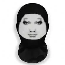 Máscara de malla de serie burlona de máscaras con expresión divertida - multicolor - Ver 8