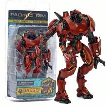 NECA Pacific Rim Battle Mech, Revenge Wanderer, Dual Blade Wanderer, Danger Wanderer, Eureka, Melancholy Romeo, Storm Red, Russian Mech Cherno, Invisible Ronin, Normal Version Wanderer, Damaged Wanderer, Horizon Warrior, Japanese Tango Wolf Mech Model Figura de acción - Tarjeta Pacific Rim montada - Ver 16