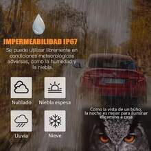 Bicolor Magnifying Glass Type Auxiliary Lights For 80W - Black - View 7