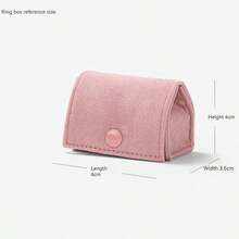 迷你绒面珠宝盒，旅行便携式戒指收纳袋，天鹅绒珠宝收纳袋 - 彩色 - 查看 6