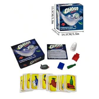 1 st brädspel, nyårs- och semesterpresenter, lämpliga för bordsspel mellan vänner, bordsspel, Barabashka Geistesblitz-brädspel, festspel, rollspel, fest- och festleksaker.English Edition