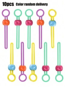 1pc/3pcs/4pcs/5pcs/10pcs/15pcs Bread & Food Sealer Clamp With Multi-Purpose Sealing Machine Clips, Reusable Zip Lock Food Bag Sealing Cord