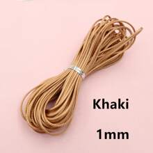 10 metros de cordón encerado de 1/1,5 mm de grosor, hilo, cuerda, correa para hacer manualidades, pulseras, collares y suministros de joyería DIY - cordón encerado - Ver 33